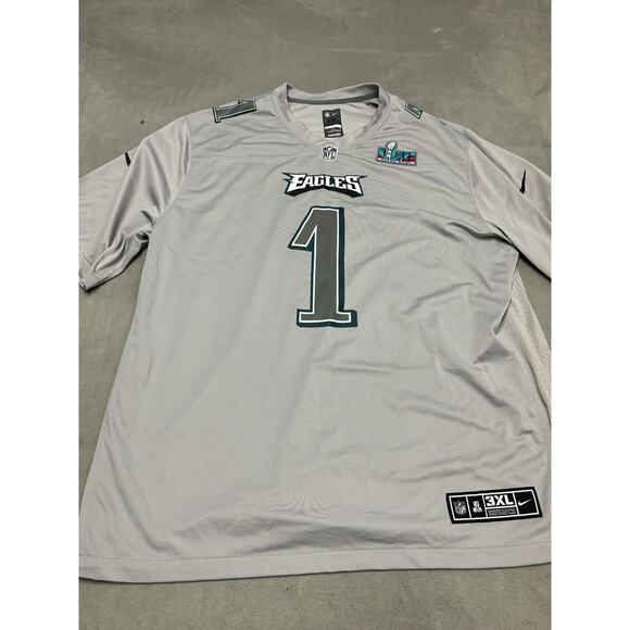 Philadelphia Eagles Jersey Mens 3XL NFL Football Super Bowl LVII Hurts Nike - Picture 1 of 11